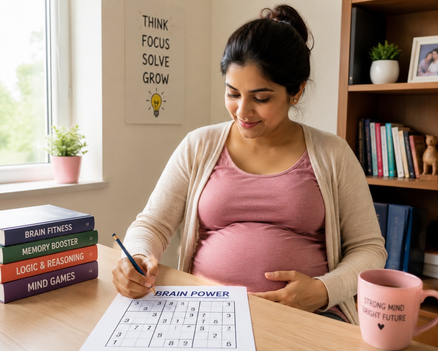 Sudoku and puzzles for pregnant mothers