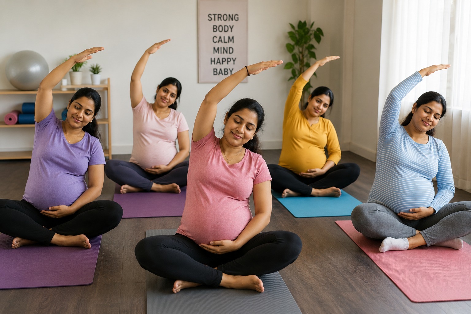 Pregnancy yoga and meditation class
